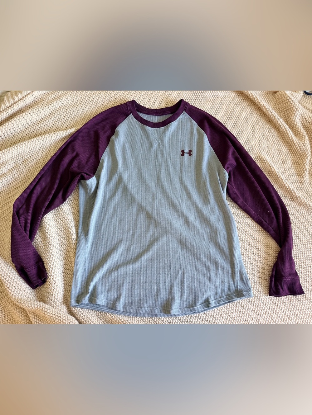 Under Armour Long Sleeve Waffle-Knit Shirt — Men’s XL 🏈